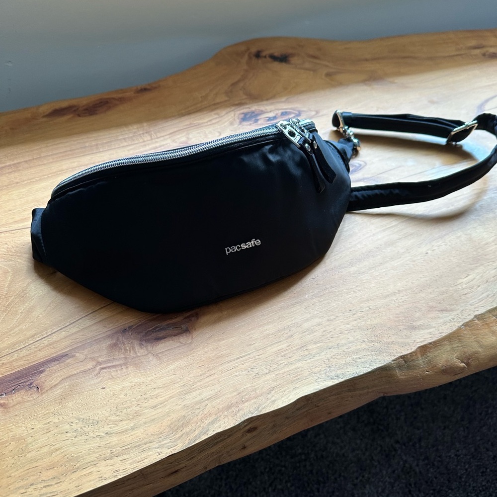 Black Pacsafe Crossbody Bag